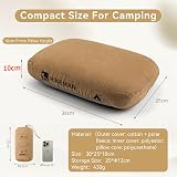 HIKEMAN Camping Memory Foam Pillow Ultralight Neck Support Army Green view 6