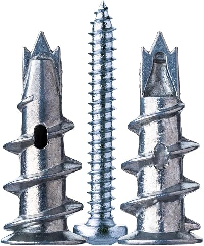 Fox Bunny Metal Plasterboard Anchors 50pc Heavy Duty Self Drilling Concrete