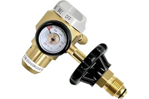 GOKLUUK VN-650 Nitrogen Purging Regulator Control Valve Regulator (TST/PRG/BRZ/OFF) w/650PSI Flow Meter Hybrid Design Nitrogen Purging Regulator for Leak Testing