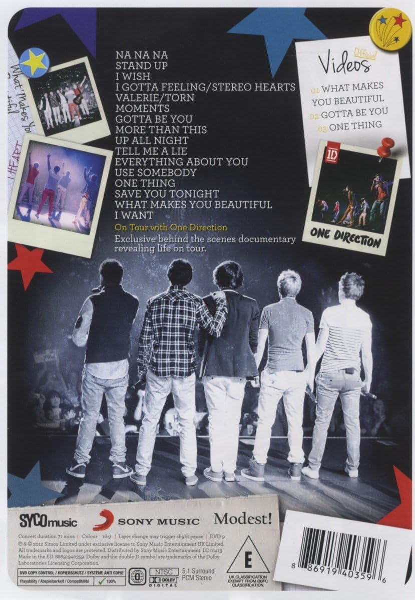 Amazon Co Jp Up All Night Live Tour Dvd Import Dvd ブルーレイ One Direction
