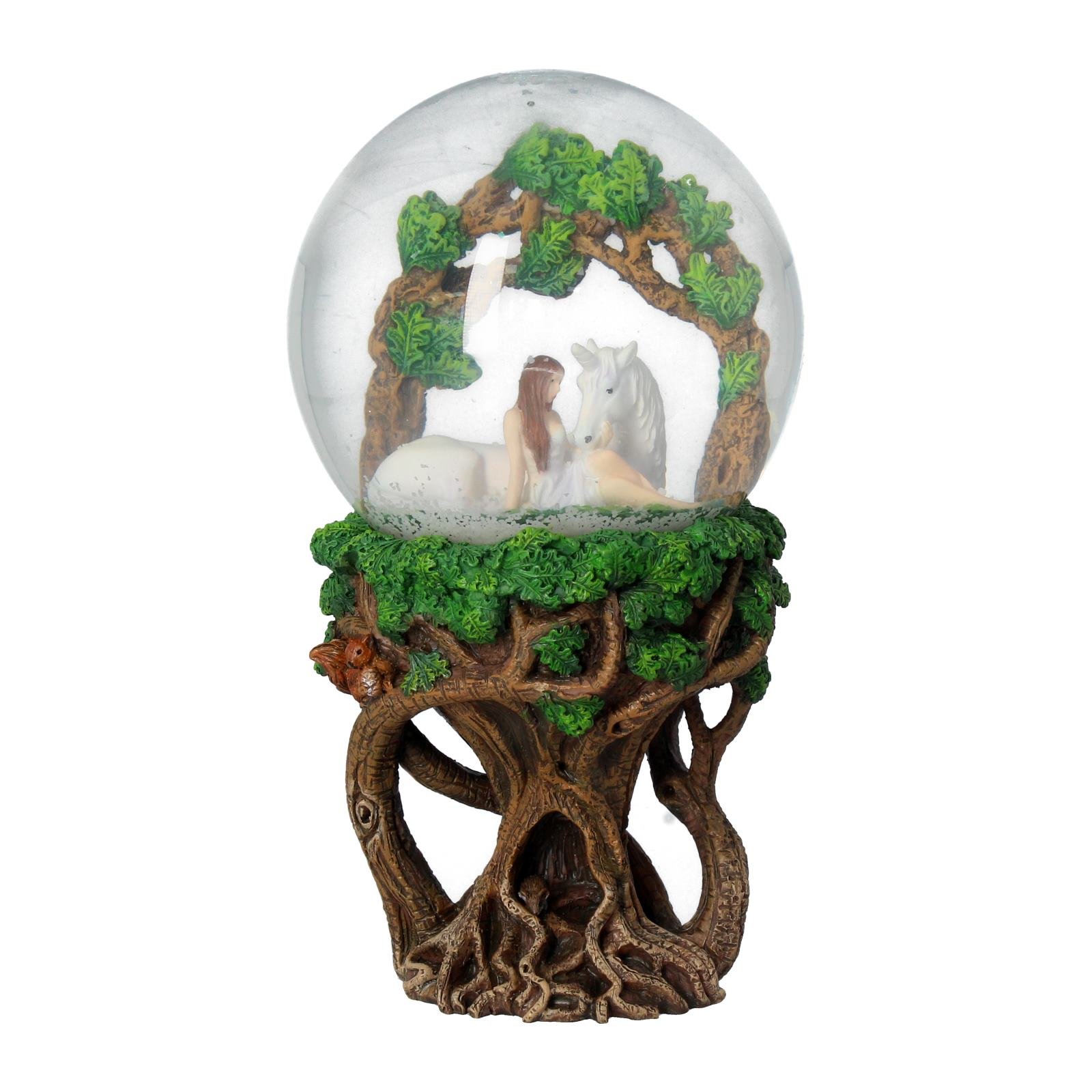 Nemesis Now Anne Stokes Pure Heart Snowglobe 21cm Green, Resin