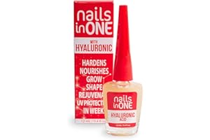 Amen Beauty Nails In One: Ultimate Nail Strengthener & Growth Treatment, Clear Nail Polish Strengthener, Hard as Nails Keratin Treatment for Damaged Nails.