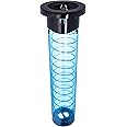 San Jamar Sentry In-Counter Cup Dispenser 8-44 Oz Cups with Adjustable Lever for Restaurants, Dining Halls, and Fast Food, Plastic, 23.5 Inch Tube, Blue