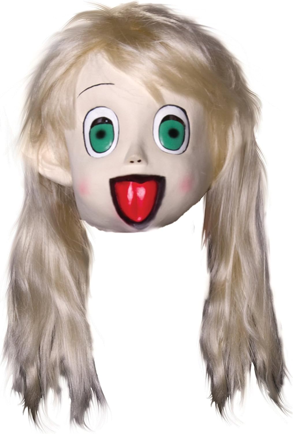 Anime Girl Costume Mask Adult One Size White Clothing