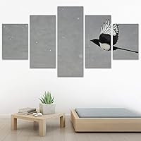 SIGNWIN 5 Panel Canvas Wall Art Birds Soaring in Sky for Home Decorations Ready to Hang - 60