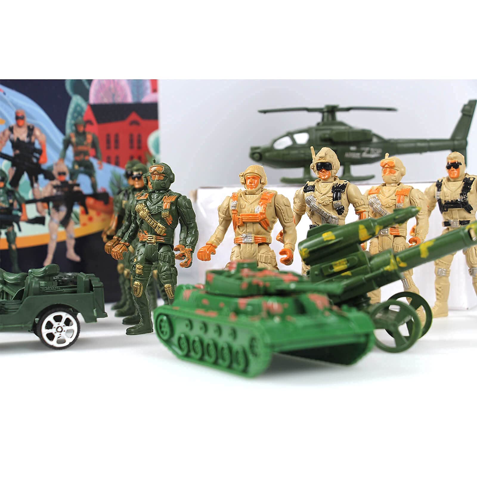 Orgrimmar Advent Calendar 2022 Christmas Countdown Calendar 24 Days Kids Toys Mini Figures Military Soldiers Army Man Weapons, Xmas Party Favor Gifts