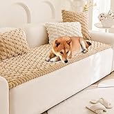 Gumfolk Plush Pet Sofa Covers for Dogs Washable Couch Protector for Cushion, Dog Friendly Furniture Covers Protector