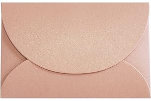 Iridescent Gift Card Envelopes (50 Pack) - Elegant Mini Envelopes Perfect for Wedding Placeholders, Name Cards, Thank You Not