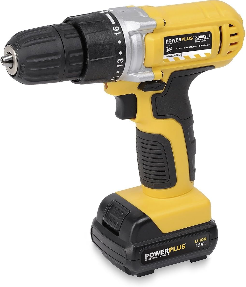 Powerplus POWX0062LI cordless combi drill cordless combi drills (LithiumIon (LiIon), 12 V