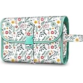 FINTIE Hanging Toiletry Bag Portable Travel Cosmetic Makeup Organizer | Water Resistant Storage Pouch Case, 3-5 Day Travel For Women Girls, Spring