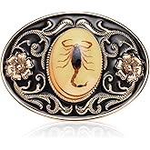 KOORASY Belt Buckle for Men, Scorpion Animal Belt Buckle for Women Western Cowboy Novelty 3D Scorpion Belt Buckles