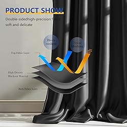 cbsroro Room Divider Blackout Curtain Total Privacy