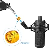 YOUSHARES 4 Pcs Mic Stand Adapter 5/8 to 3/8 Female Aluminum Alloy view 3