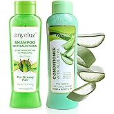 ANYELUZ Aloe Vera Shampoo and Conditioner Set, With Biotin, Provides Strength and Vitality to your Hair, Removes Excess Oil and Residues, for All Hair Types