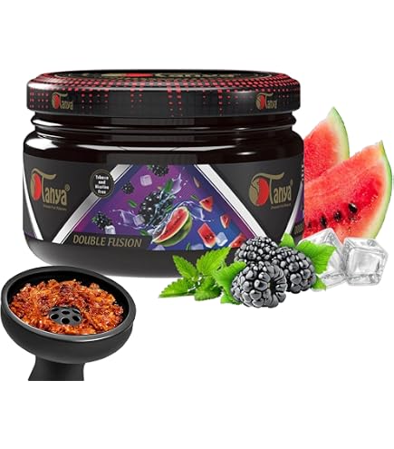 tobacco free molasses Tanya Herbal Hookah 250G Reusable Premium Jars 100% Nicotine & Shisha Hookah Flavors Mix Organic Shisha Flavors Delicious Fruit Flavors Start +18 : Health & Household Tanya Herbal Hookah Molasses 100%