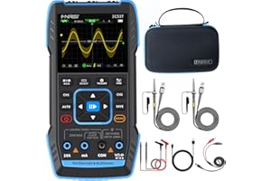 WESTOBIG 【FNRSI Upgraded 2C53T with 2 P6100 Probe】 3In1 Oscilloscope/Multimeter/DDS Signal Generator 50MHz Bandwidth 250MS Sampling Rate 20000 Count RMS for Voltage, Current, Capacitor, Resistor, Diode