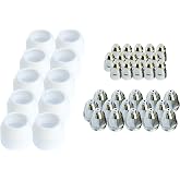 BCON40 40pcs Lotos Plasma Cutter Consumables Nozzle Electrode and Cup for Lotos Plasma Cutters LTP7000 LTP8000