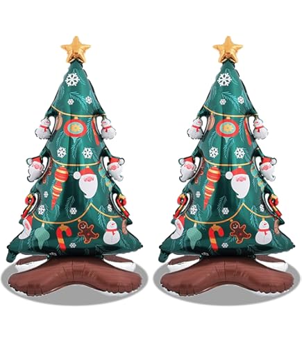 Amscan 8311711 - Ballon En Plastique Sapin De Noël, Taille Env