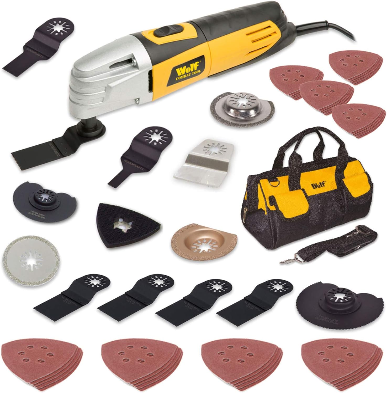 Wolf 260w Combat Power Tool Multi Function Oscillation + 'Extra