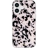 SCORPIFY for iPhone 17 Case [Compatible with MagSafe] with Pink Tortoise Shell Design, Cute Brown Magnetic Phone Cover for Women Girls, Slim Shockproof Bumper