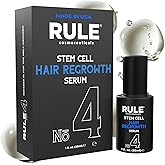 RULE No.4 Stem Cell Hair Growth Serum, Natural Oil with Biotin, Castor Oil & DHT Blocker Saw Palmetto for Thicker Fuller Longer Hair Regrowth, Scalp Serum Hair Loss Treatments for Men & Women
