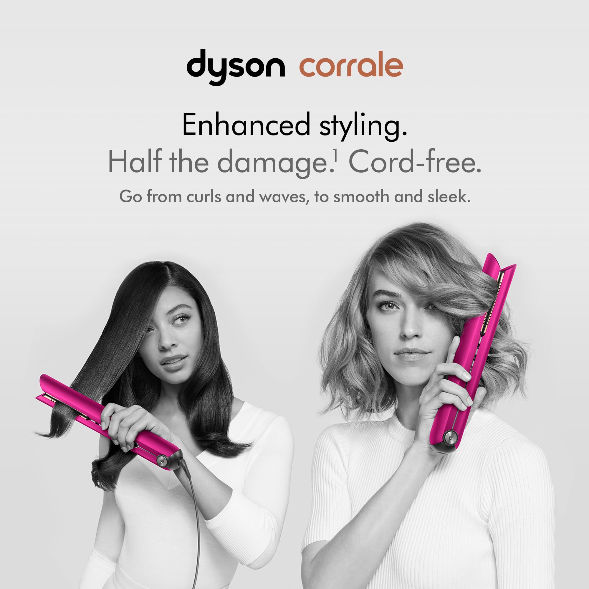 Dyson Corrale? Hair Straightener, Fuchsia/Fuchsia