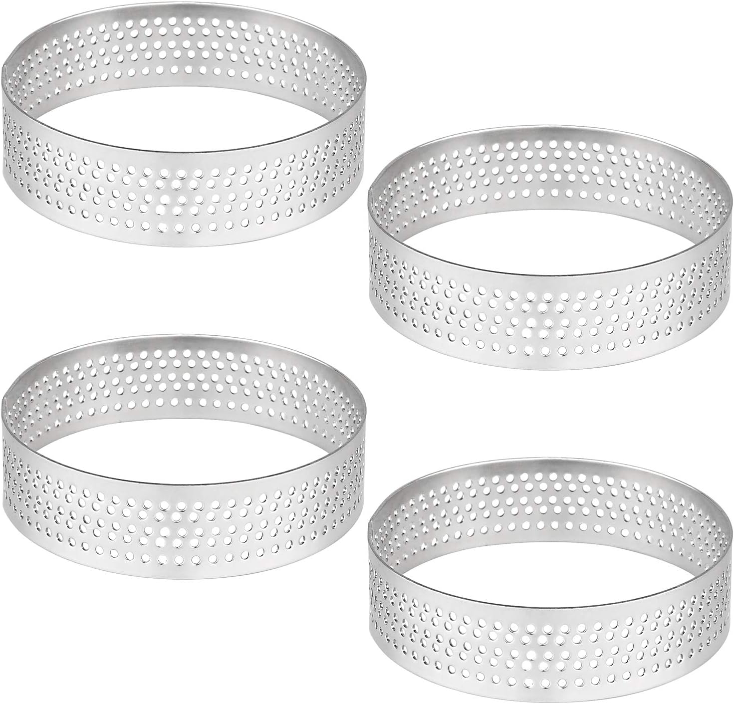 Ring Tart Stainless Ring) (Tart Tools Baking for Rings Mousse Cake Pie