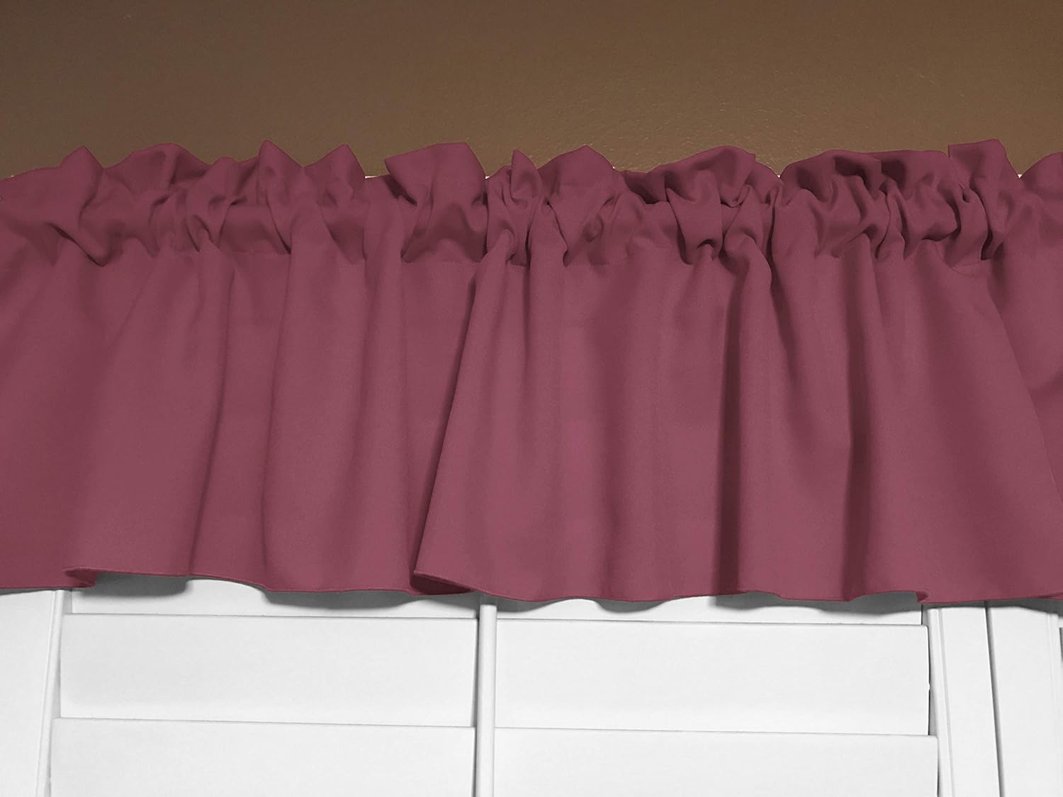 Zen Creative Designs Solid Poplin Window Valance 58 Inch