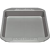 Farberware Nonstick Bakeware Nonstick Baking Pan / Nonstick Cake Pan, Square - 9 Inch, Gray