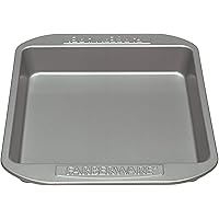 Farberware Nonstick Bakeware Nonstick Baking Pan / Nonstick Cake Pan, Square - 9 Inch, Gray