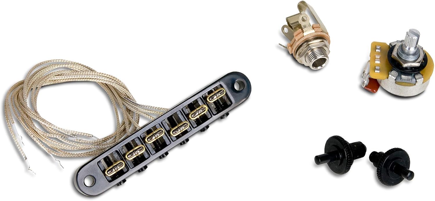 LR Baggs TB BK Piezo TBridge Black Tuneomatic Style for LP Style