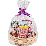 Awpeye Cellophane Bags, Large Clear Cellophane Wrap for Baskets, Gifts 24"x 30" 2 Mil Thick (20 Pack)