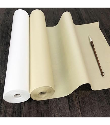 Papier De Riz WENZHOU En Rouleau 69cm X 1000cm - 30G Pour Peinture Calligraphie Chinoise