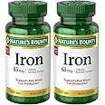 Iron 65 mg (325 mg Ferrous Sulfate), 2 Bottles (100 Count)
