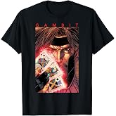 Marvel X-Men Gambit Glowing Cards Graphic T-Shirt T-Shirt