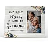 FONDCANYON Grandma Picture Frame, Grandma Gifts, Grandma to Be, Nana Picture Frame, Pregnancy Announcement for Grandma, Grandmother Gifts, Only The Best Moms Get Promoted to Grandma Photo Frame 4x6