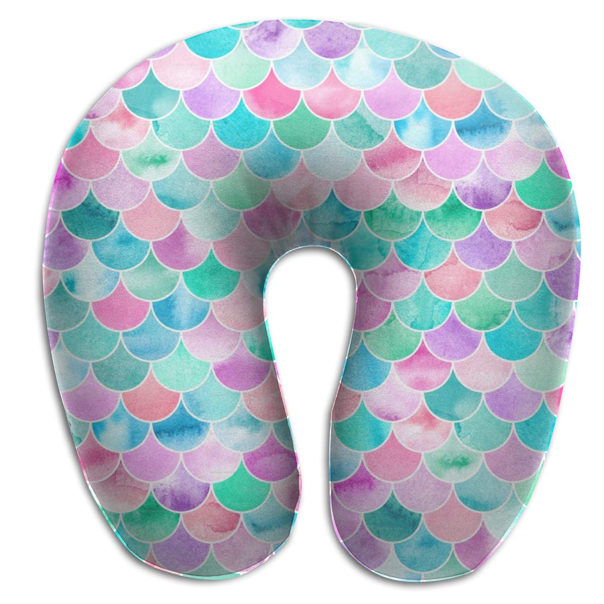 Amazon Com Kiengg Colorful Scale U Shaped Neck Pillow Case Memory