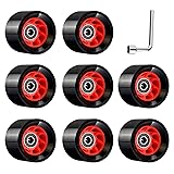 TOBWOLF 8 Pack 58mm x 39mm, 95A, Indoor Quad Roller