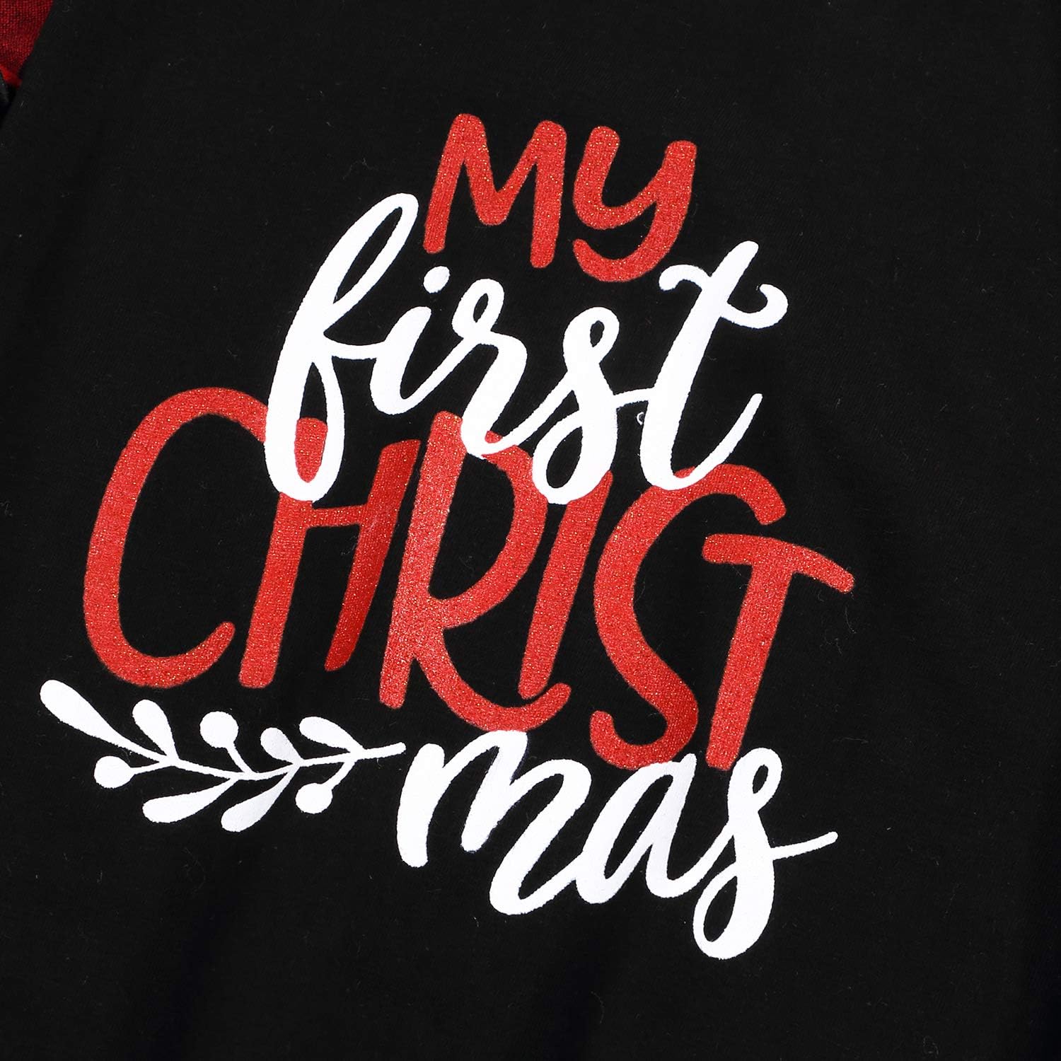 Newborn Baby boy Girl My First Christmas Sleeping Bag with hat Sleeper Nightgown Pajama Set Coming Home Outfit (Black&Red, 0-6 Months): Clothing