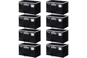 8 Pack Extra Large Moving Bags, Heavy Duty Storage Tote Bags, Travel Duffel Storage Bags, Foldable Moving House Storage Bags 