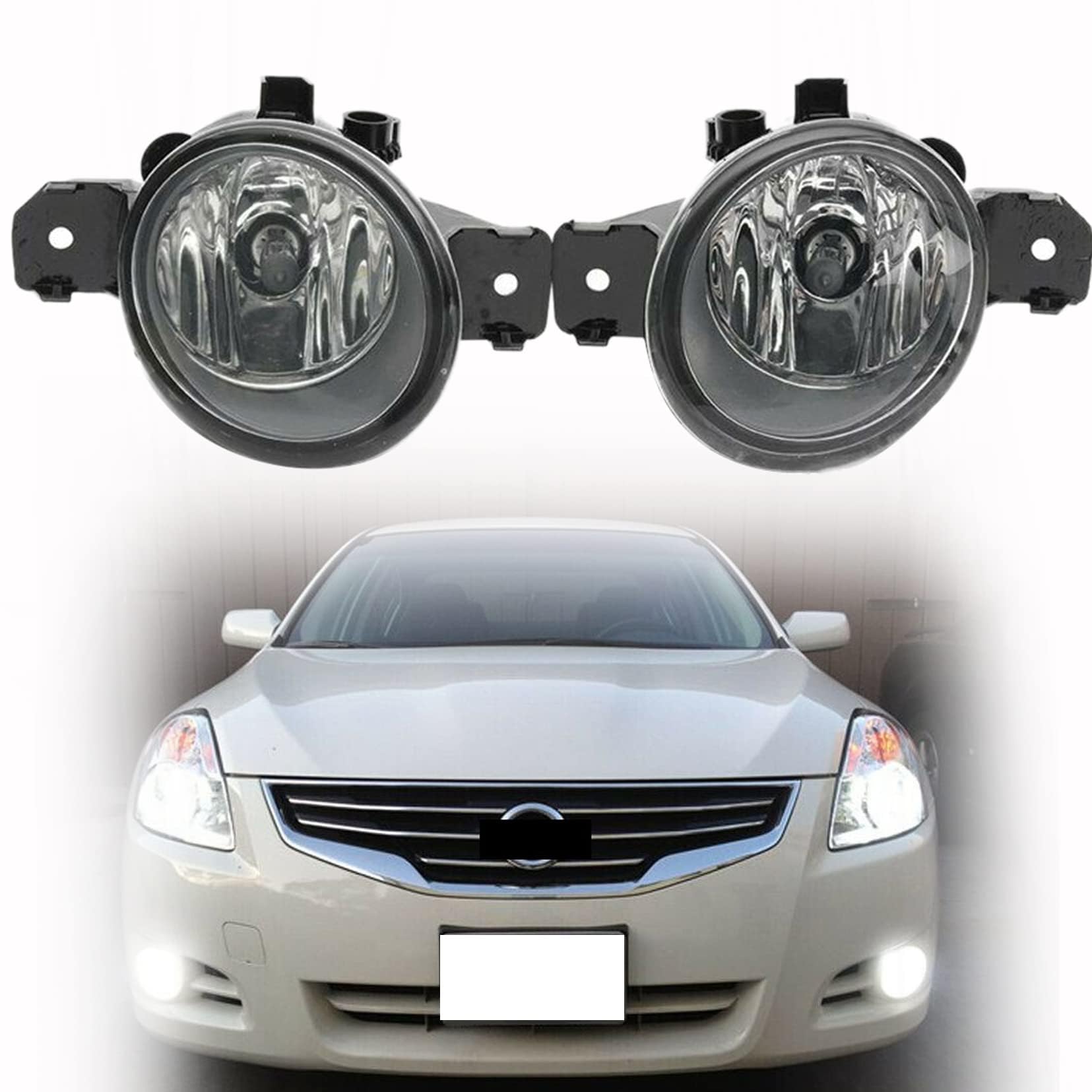 Photo 1 of **INCOMPLETE, 1 PIECE ONLY** SEBLAFF 1-Pack H11 Clear Lens Halogen Fog Light Replacement for Altima 2008-2013/Rogue 2008-2015/Maxima 2009-2014/Versa 2012-2016/Murano 2015-2016/Pathfi Driver and Passenger Side NI2593117, NI2592117