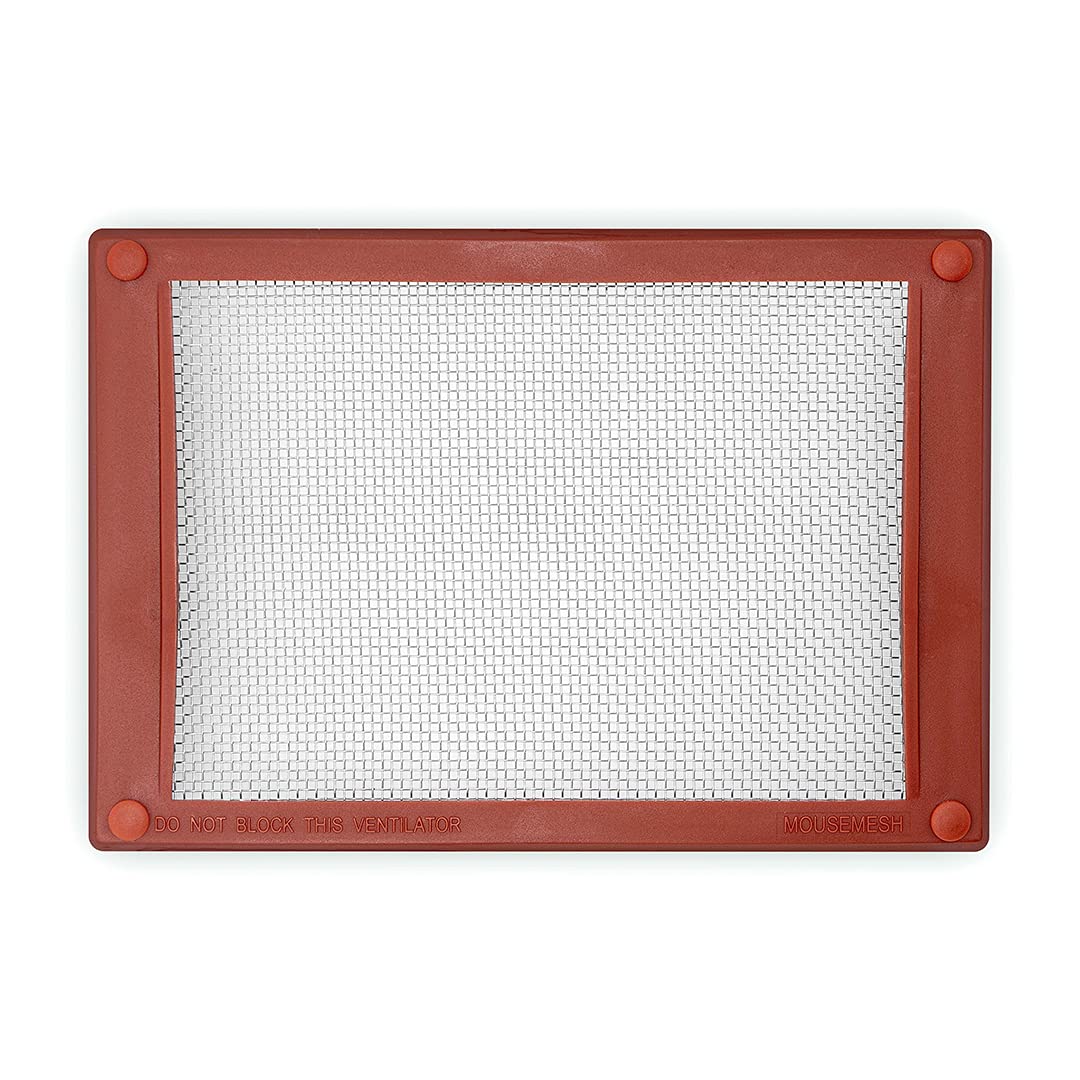MOUSEMESH Pest Proofing Air Brick Vent Cover, 2mm Stainless Steel Woven Mesh Grid Stops Mice, Wasps, Bees, Slugs, Cockroaches. Humane Pest Control - Brick Red, 180mm x 255mm - TERmou2a