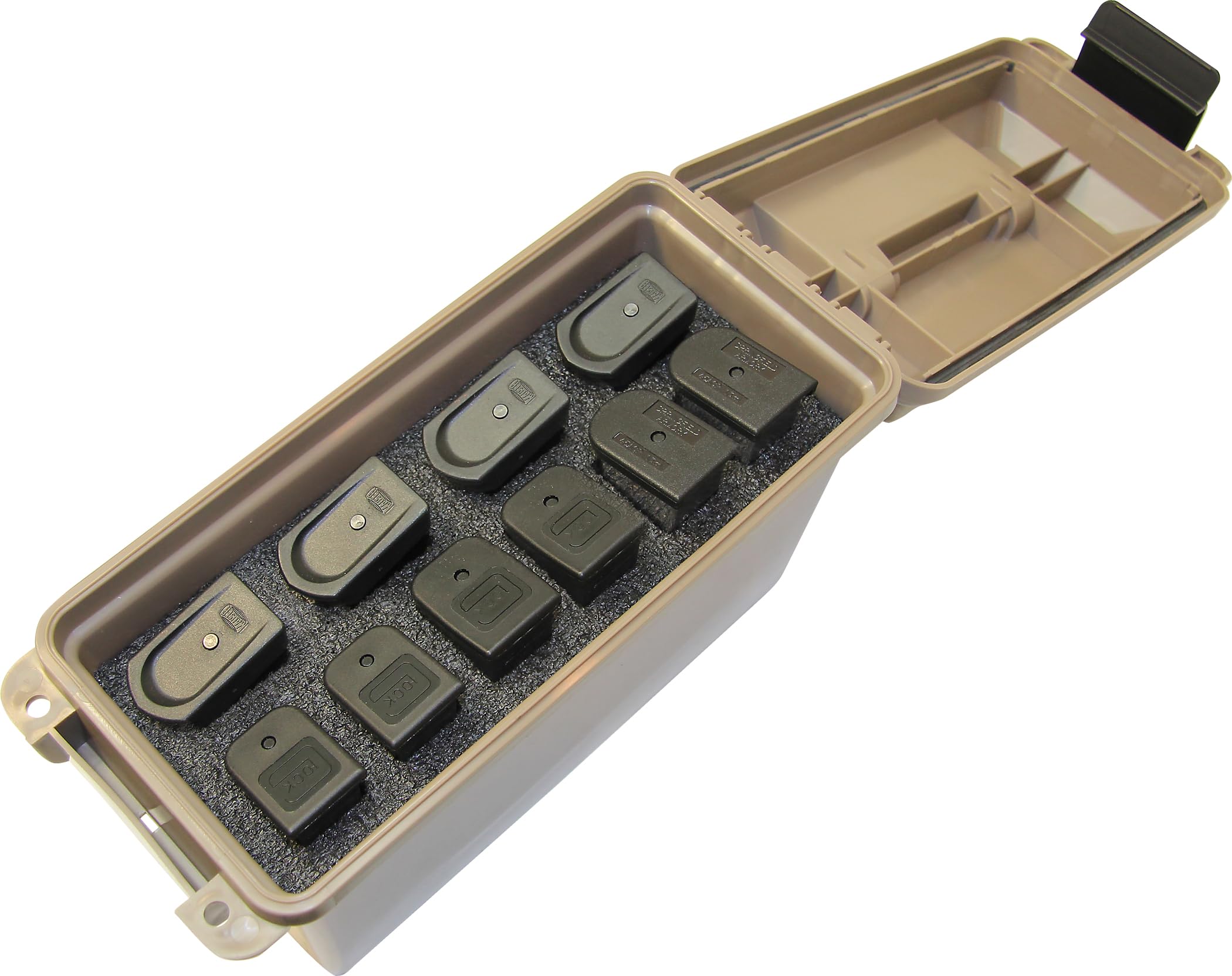 Photo 1 of MTM TMCHG Tactical Magazine Can Handgun for Pistol Magazine Storage, USA Made, Dark Earth