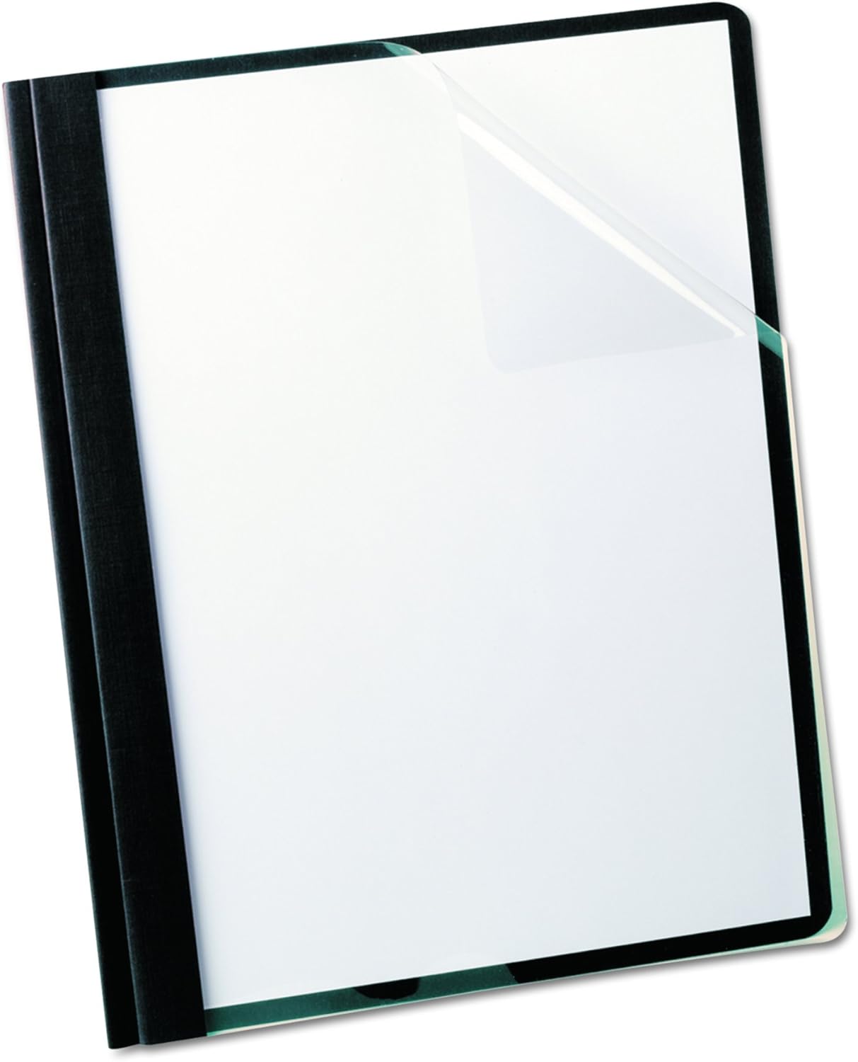 Oxford Clear Front Report Cover, 3 Prong, 1/2 inch Capacity, Black Letter Size, 25 per Box, (53341) : Binding Covers : Office Products