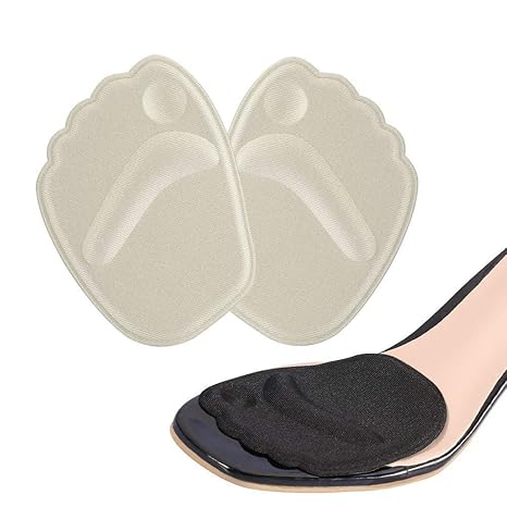 Doact Ballenpolster, Silikon Vorfuß Einlegesohlen (2 Paare) - Soforthilfe bei Vorfuß für die Frauen, die Schuhe zu High Heels