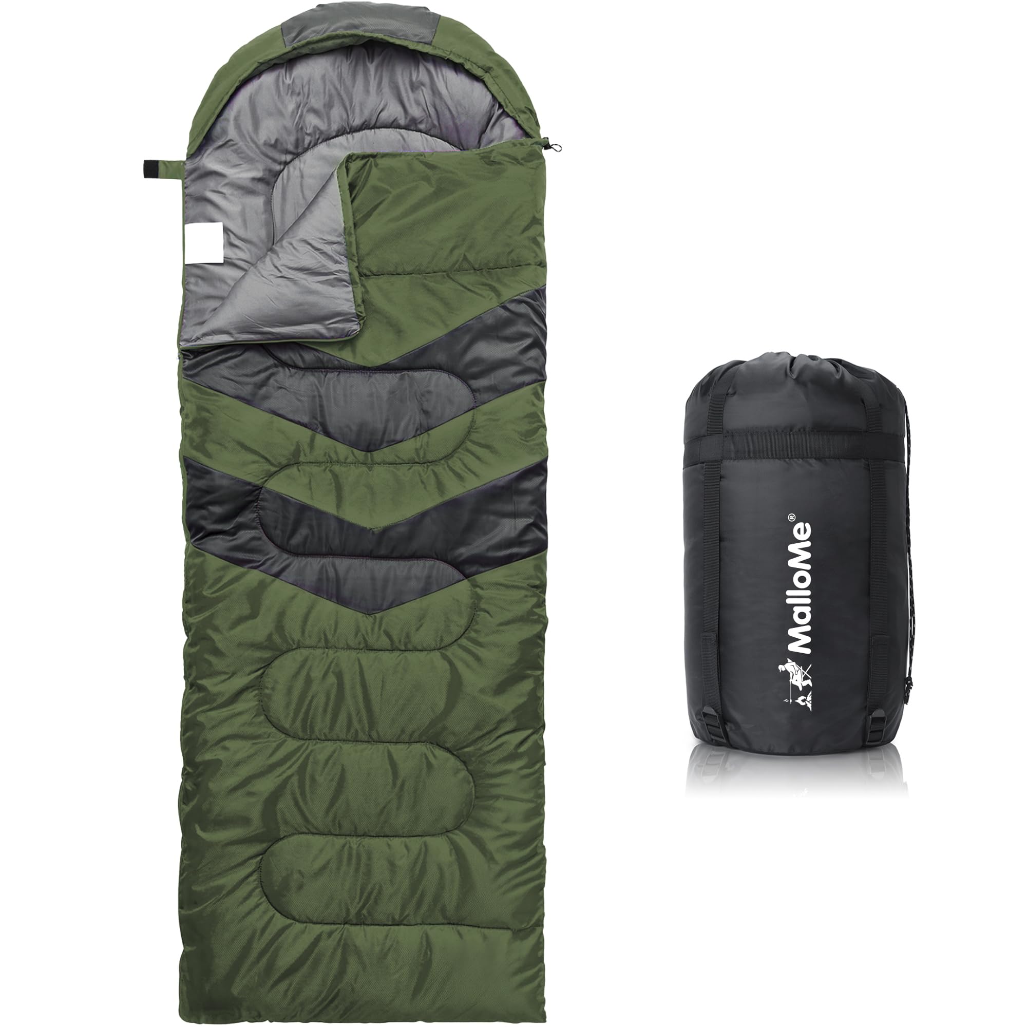 Photo 1 of MalloMe Sleeping Bags for Adults Cold Weather & Warm - Backpacking Camping Sleeping Bag for Kids 10-12, Girls, Boys - Lightweight Compact Camping Essentials Gear Accessories Hiking Sleep Must Haves