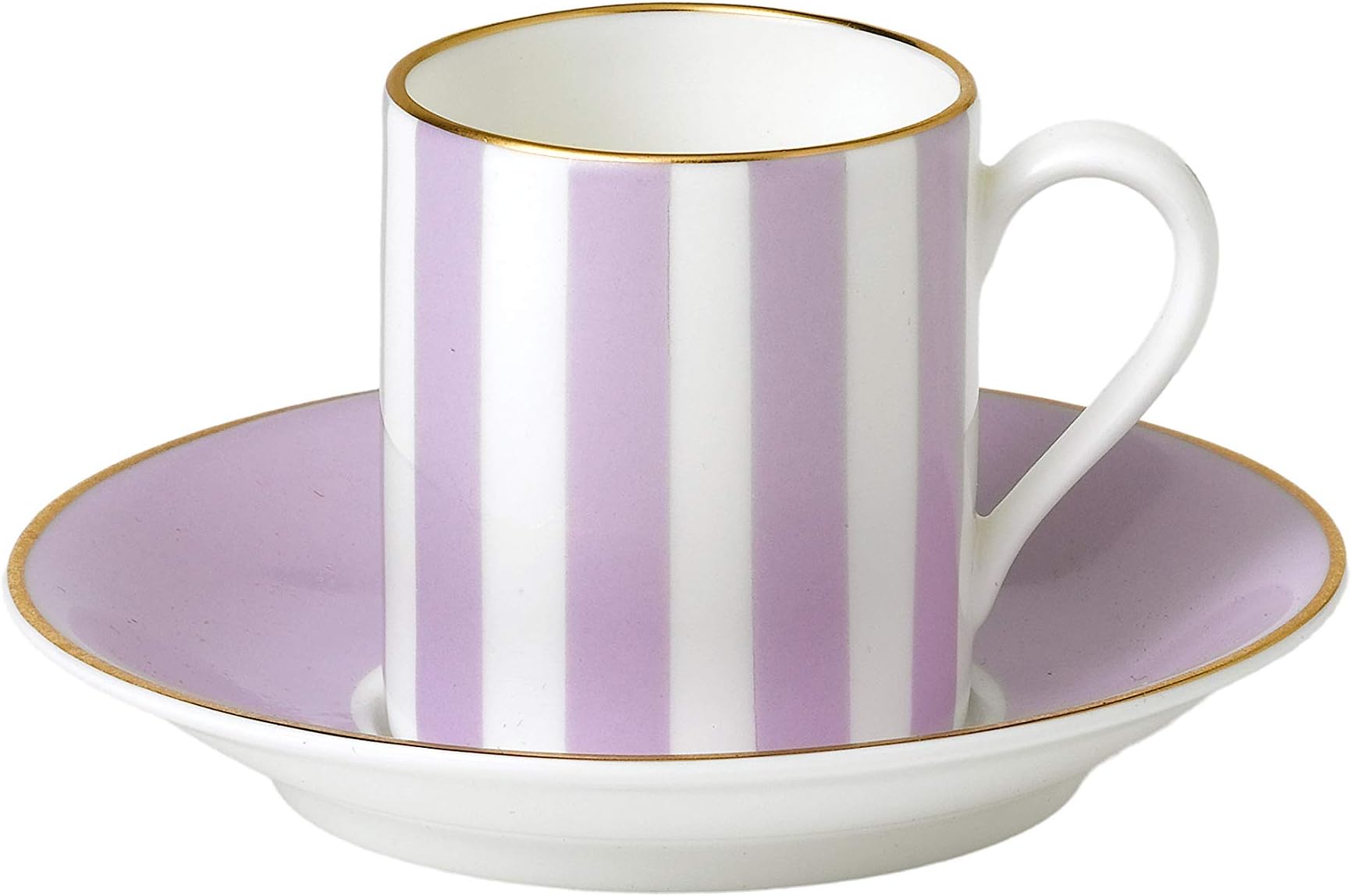 XHARPUR1960 Purple Bone China Harlequin Gold Turkish Cup & Saucer