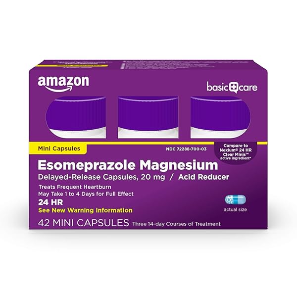 AMAZON BASIC CARE ESOMEPRAZOLE MAGNESIUM DELAYED-RELEASE MINI CAPSULES,...