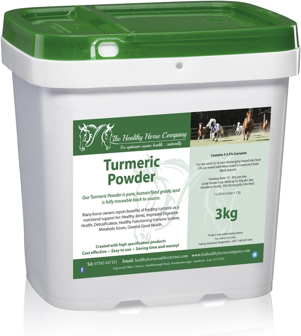 The Healthy Horse Company Turmeric Powder 3kg Refill Bag Amazon.co.uk