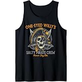 One Eyed Willy's Salty Pirate Crew Tank Top
